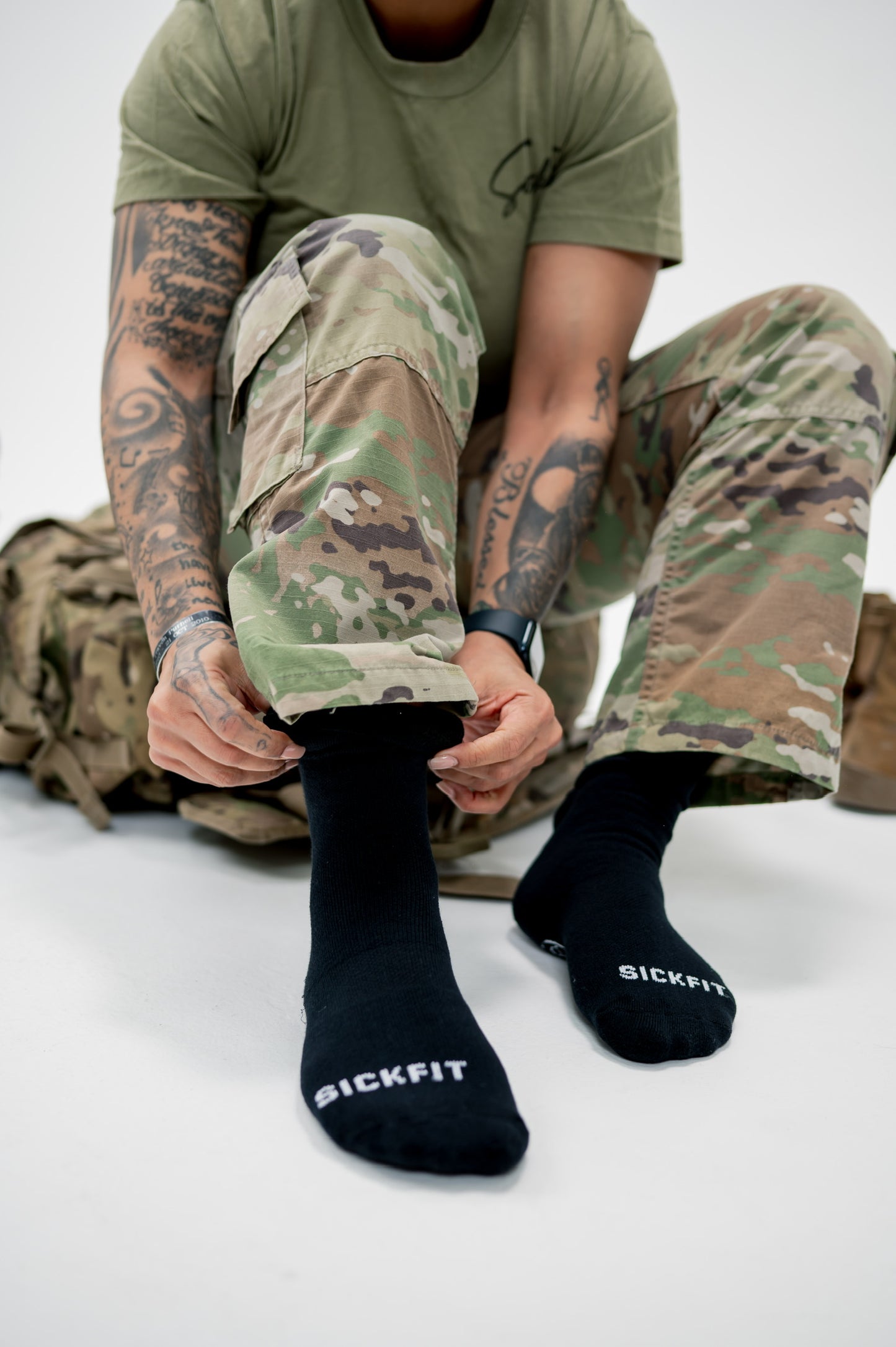 SickFit Compression Light Weight PT Sock I 3 Pack | 670-1 Compliant Performance Fit I Mid Calf Length