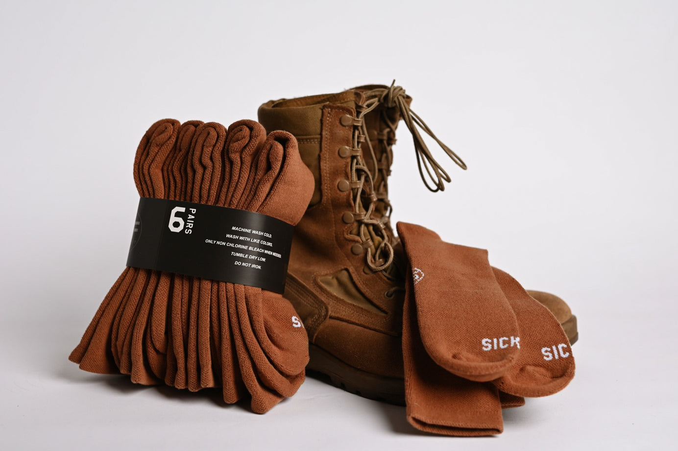 SickFit Tactical Boot Socks – Military-Grade, Moisture-Wicking, Compression Fit
