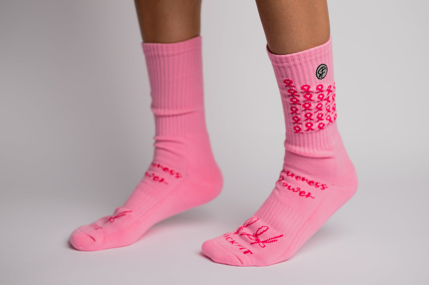 SickFit Pink Breast Cancer Awareness Socks- 2 Pack