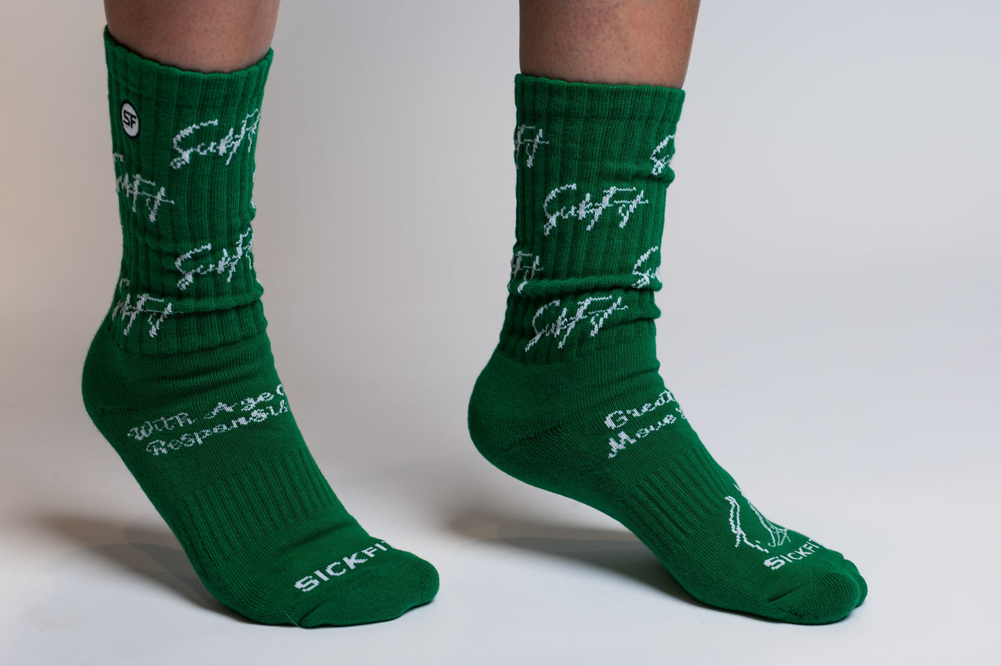 SickFit Slouch Socks- Green
