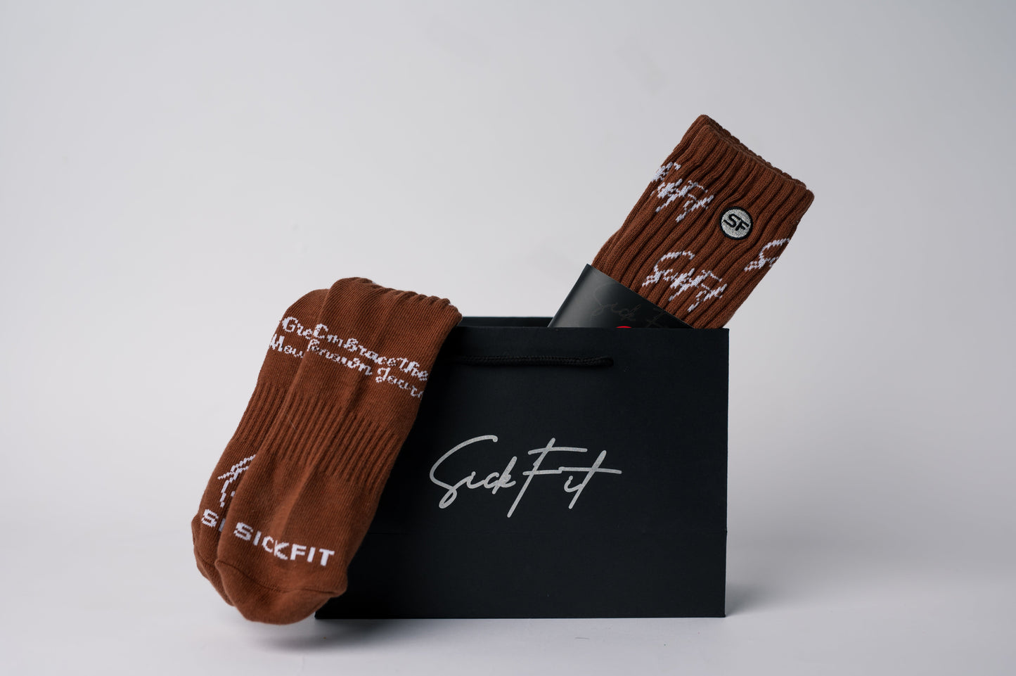 SickFit Slouch Socks- Brown