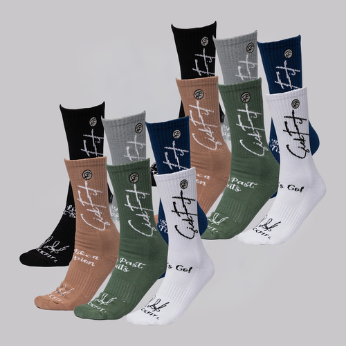 (2) 6 Pack - Everyday Performance Compression Crew Socks