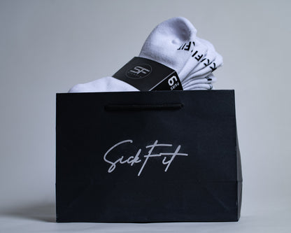 SickFit Classic Essential White Ankle Socks