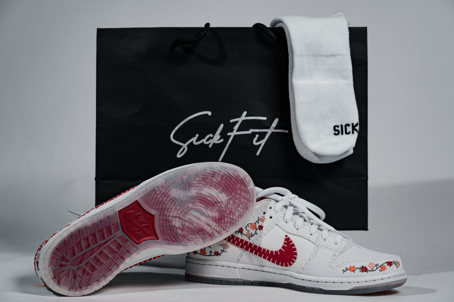 SickFit Classic Essential White Ankle Socks