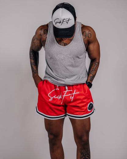 SickFit Varsity Red Mesh Shorts