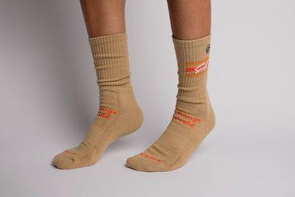 SickFit Stripe Socks- Desert Sand