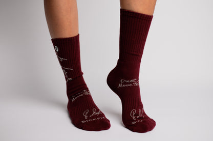 SickFit Classic Socks- Maroon