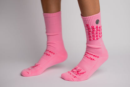 SickFit Pink Breast Cancer Awareness Socks