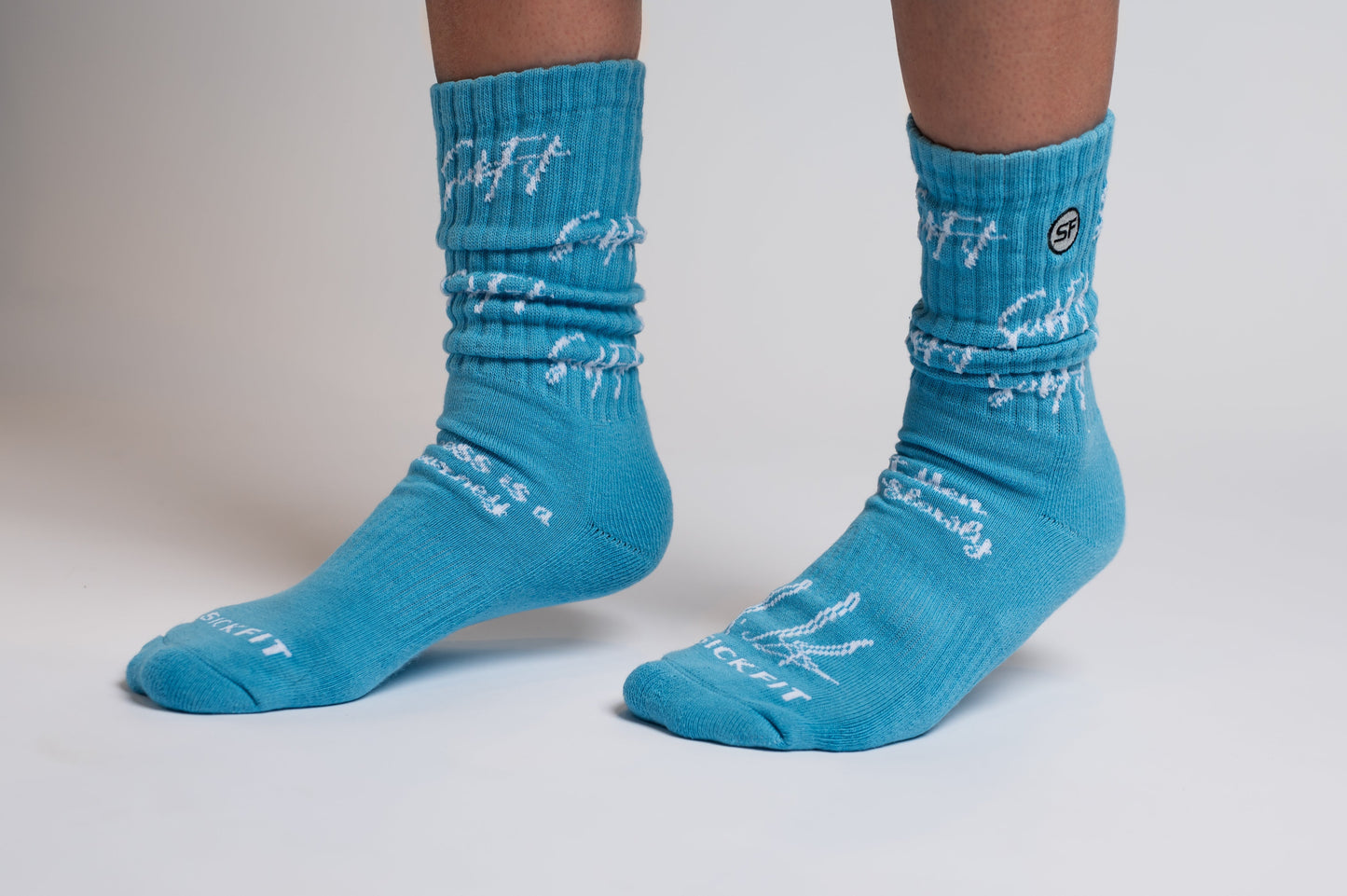 SickFit Pride Slouch Socks- Teal