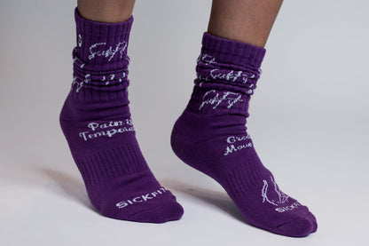 SickFit Pride Slouch Socks- Purple