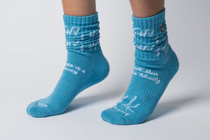 SickFit Pride Slouch Socks- Teal