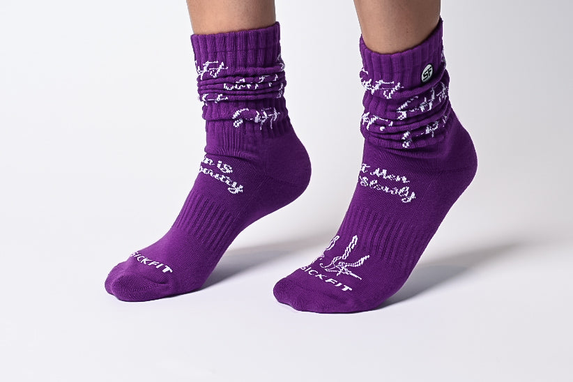 SickFit Pride Slouch Socks- Purple