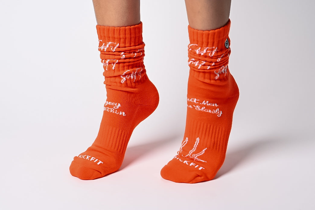 SickFit Pride Slouch Socks- Orange