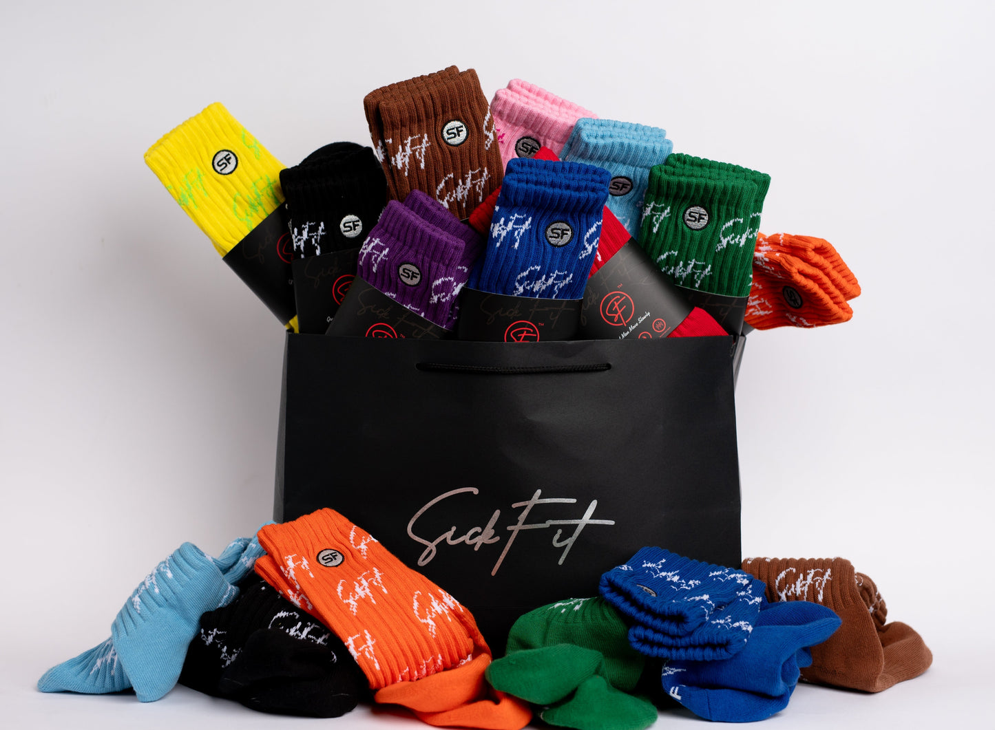 SickFit Pride Slouch Socks- Black