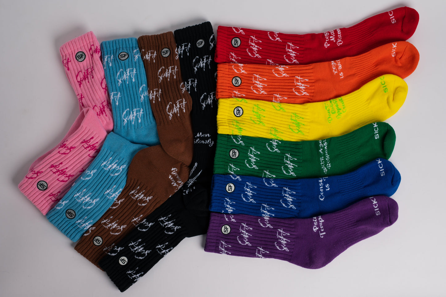 SickFit 10 Pack Slouch Pride Socks