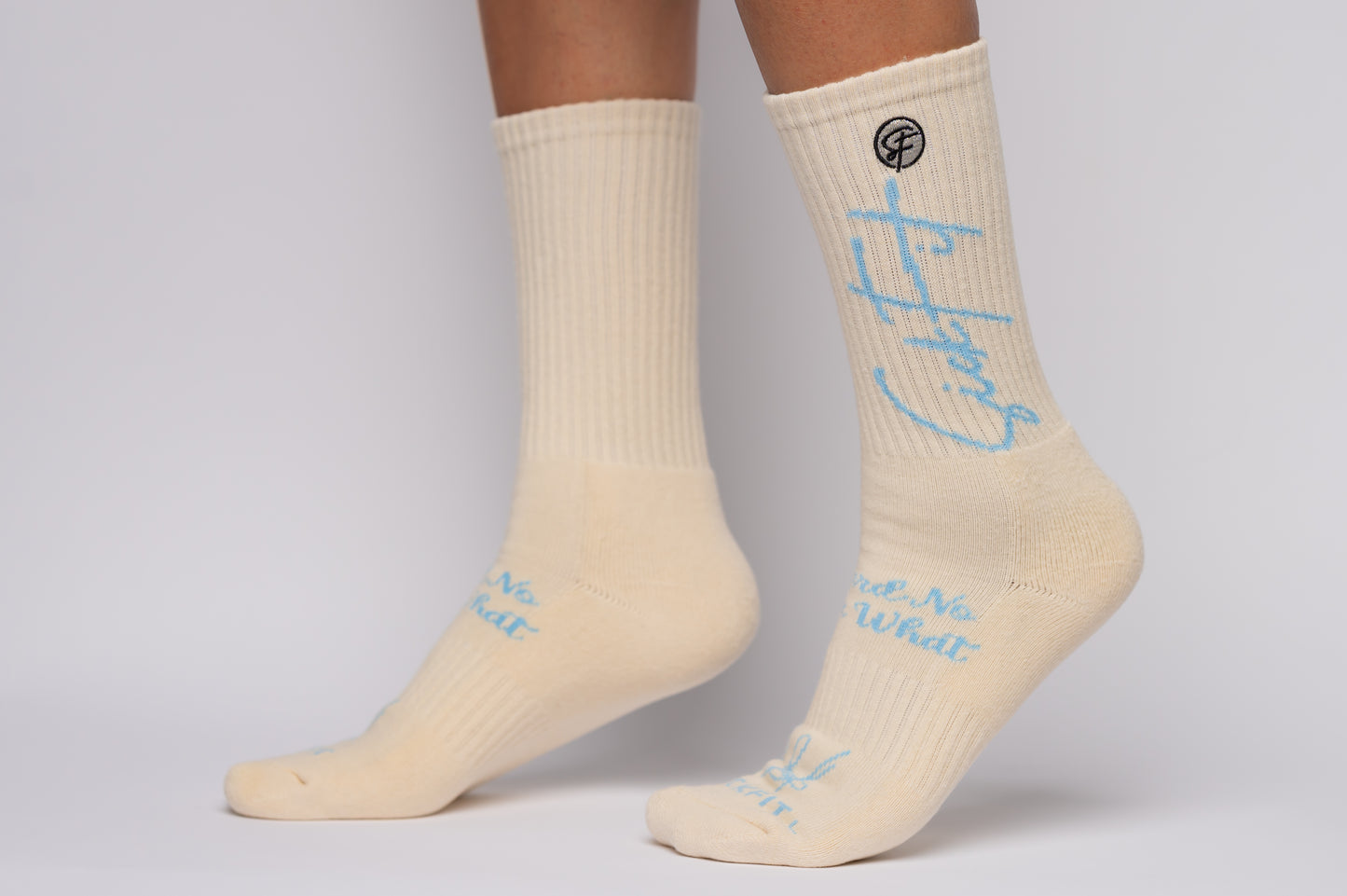 SickFit Signature Crème Compression Socks – 3-Pack Crew Performance Set