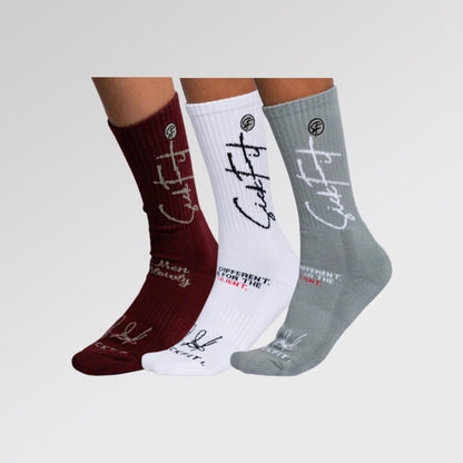 SickFit Classic Compression Socks – 3 Pack Crew Performance Set
