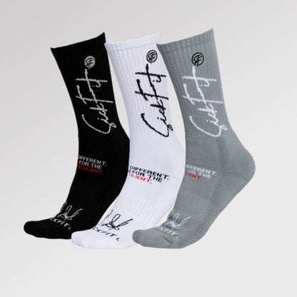 Light Compression Socks (15-18 mmHg)  – 3 Pack Crew Set