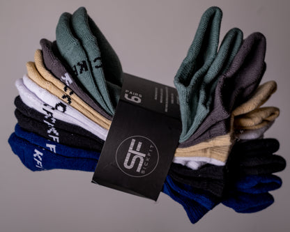 SickFit 6 Pack Honeycomb Low Cut Performance Socks