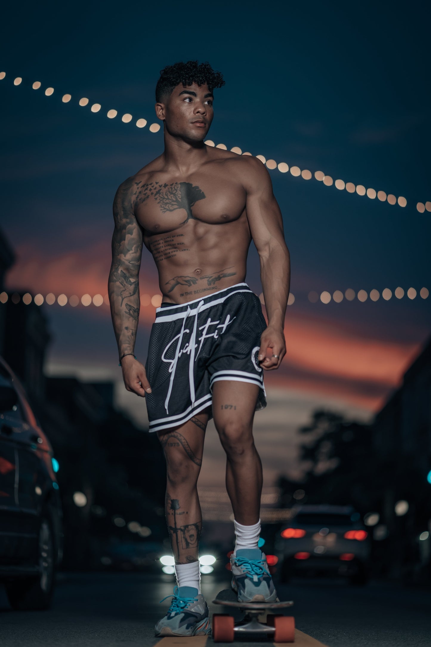 SickFit Varsity Black Mesh Shorts